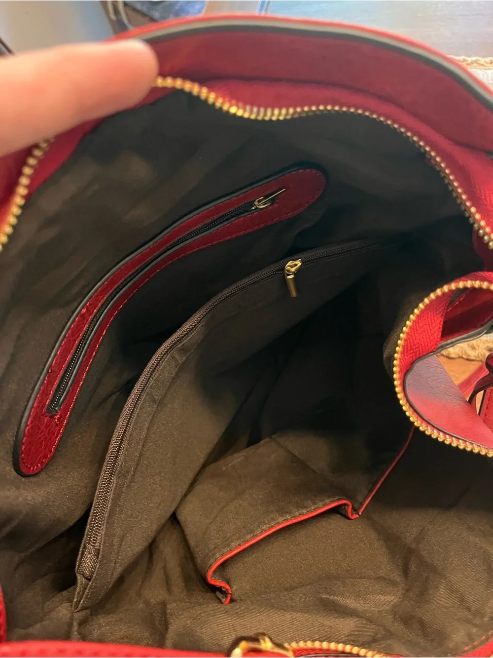 Soft red bag